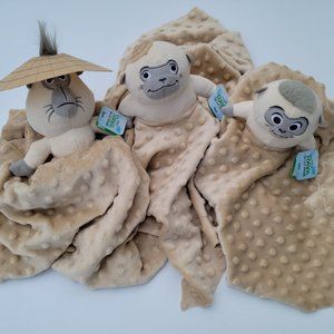 3 Lovey Ongis chattering plush Raya and the last dragon plush Security Blanket